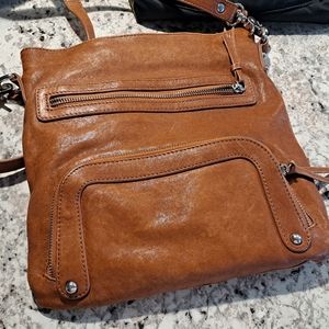 Chocolat Blu Leather Crossbody Bag